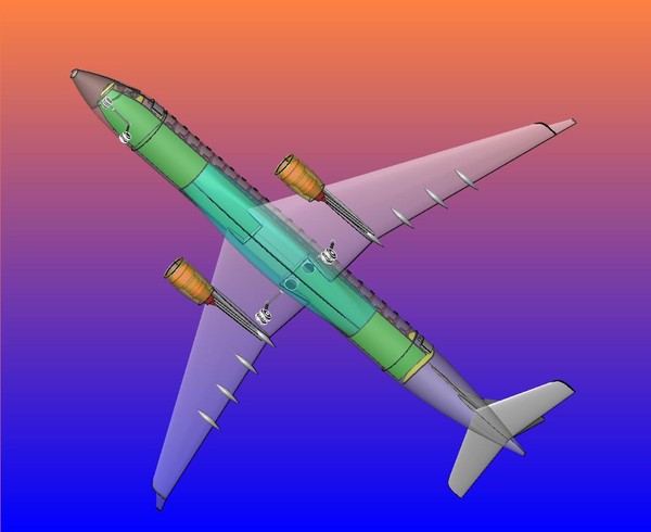 japan regional jet sat 3d dwg - Japan Regional Jet.sat or .dwg by RodgerSaintJohn